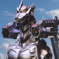 哥斯拉系列造型纪念酒-机械哥斯拉（2003）款