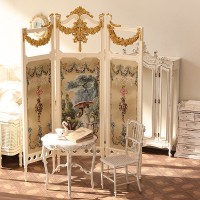 芙尼娅古典折叠屏风材料包