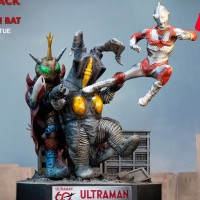 SA8067 杰克奥特曼 VS 杰顿二世 & 百特星人 战斗场景立体雕像