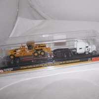 55414 彼得比尔特389+Trail King低平板拖车+CAT163H平地机