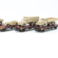 L240013 德国 军用卡车 铁路运输 4辆套装