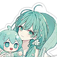 初音未来 未来抱抱系列 亚克力立牌 花朵