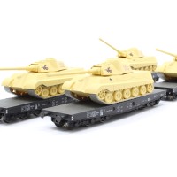 L240003 德国 虎王式 虎2式坦克 铁路运输 4辆套装