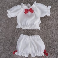 泡泡袖家居服套装（白色）