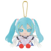 高达45周年 × 初音未来 Q版坐姿毛绒玩偶 初音未来 × 飞翼高达零式EW