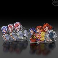 PREMIUM BANDAI 超级机器人大战OG 艾比丝&鸫&斯蕾 Cut-in亚力克立牌