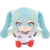 高达45周年 × 初音未来 毛绒玩偶 初音未来 × 飞翼高达零式EW