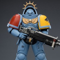 战锤40000 游戏版 太空野狼 重装仲裁者 配备重型爆矢步枪和爆矢手枪