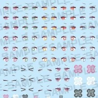 女神装置 M.S.G PUNI★MOFU 龙 眼睛水贴套装