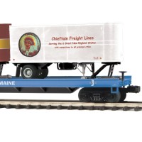 美标O比例 20-95303→95304 铁路平板车+2辆幼崽拖车