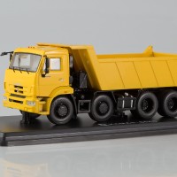 1/43 1239 卡玛斯6540 8×4自卸卡车(facelift)；黄色涂装