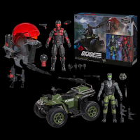 绝密 特种部队 G I Joe 6寸套装 蛇眼 附全地形车VS潜行蛇魔 附潜行圆舱飞行器