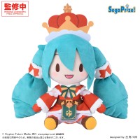 初音未来系列 软乎乎迷你 M 尺寸毛绒玩偶 初音未来 2026 圣诞款