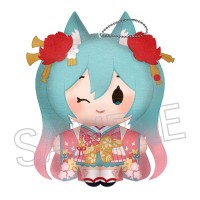 初音未来 百鬼夜行~丽宴~ 毛绒玩偶挂件 A猫又
