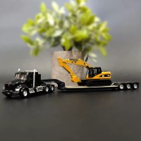 84420 肯沃斯T880牵引卡车+CAT320D压路机