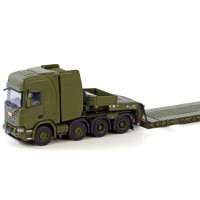 01-3849 斯堪尼亚R HIGHLINE CR20H 8X4短轴距牵引卡车+ PENDEL-X 3轴拖车；丹麦国防军