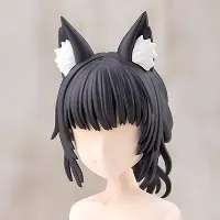 创彩少女庭园 造型假发 兽耳丸子头 狐狸