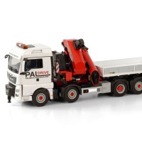 04-2138 MAN TGX XLX 8X4牵引卡车+帕尔菲格PK165.002TEC7随车起重机