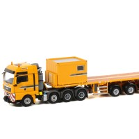 04-1061 man tgx xxl 8x4牵引卡车+利勃海尔压载物拖车