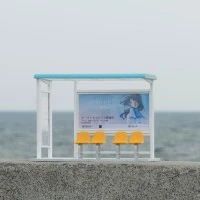 公交站台 微缩场景摆件