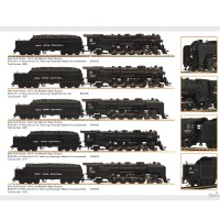 80-3123→3127 纽约中央铁路L系列“莫霍克”4-8-2蒸汽机车