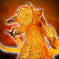 MSS 哥斯拉EX【第22弹】碧奥兰蒂 花兽形态 爆炎形象 透明版