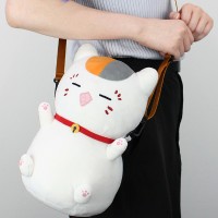 夏目友人帐 猫咪老师 毛绒玩偶背包
