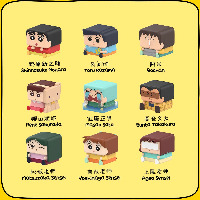 蜡笔小新POP CUBE-1系列手办