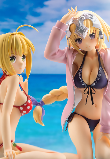 新品预览『Fate/EXTELLA』 ネロ・クラウディウス / ジャンヌ・ダルク 水着Ver. 1/7 完成品フィギュア[アルファマックス]