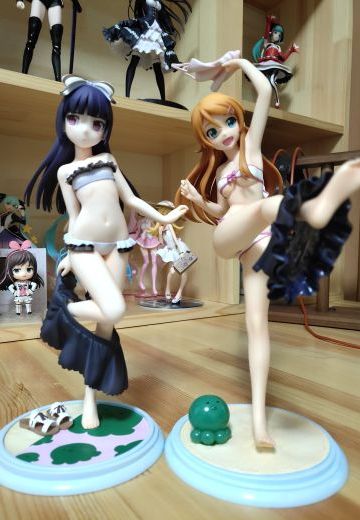 桐乃、黑猫 泳装ver