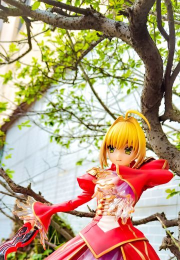 Stronger尼禄第一再临手办 自家花园找了一座盆景拍的