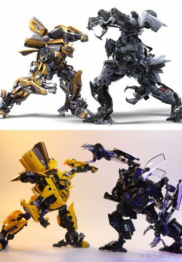 大黄蜂VS路障-变形金刚真人电影经典场景