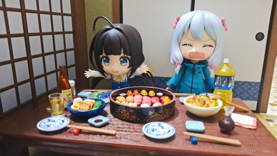 今日雏鹤爱家的寿司宴