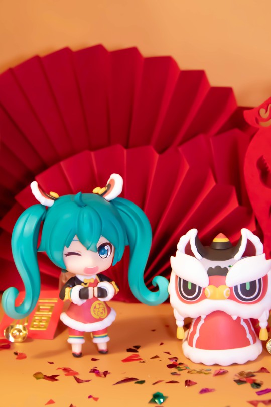 GSC 粘土人 初音未来 新春舞狮