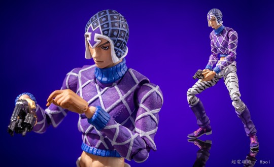 超像可动 jojo的奇妙冒险 黄金之风 盖多•米斯达 紫色ver