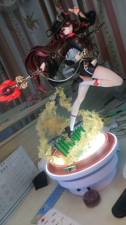 原神 胡桃 原模 gk 涂装 上色