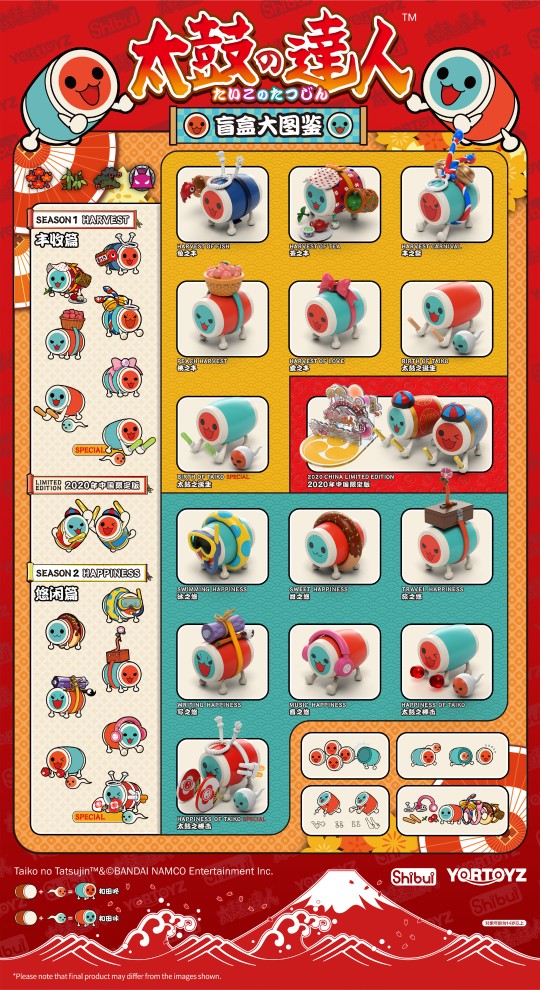 Shibui太鼓达人盲盒第二弹 悠闲篇官图