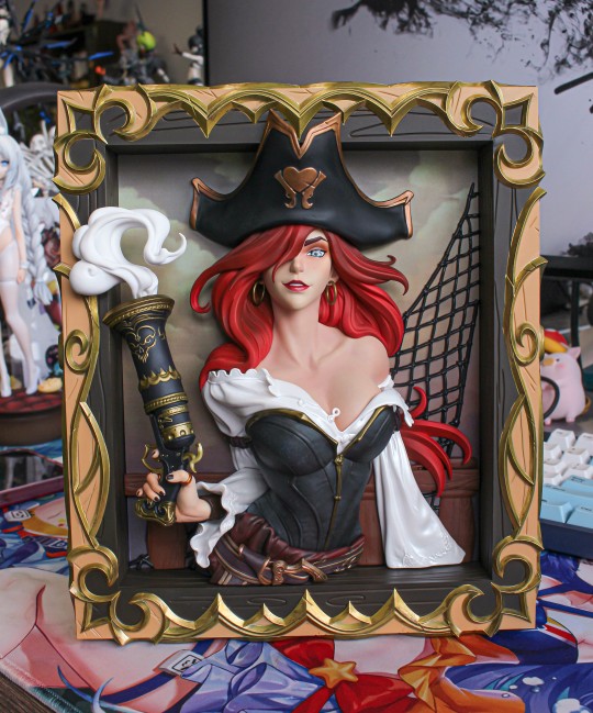 英雄联盟 赏金猎人 厄运小姐 立体相框