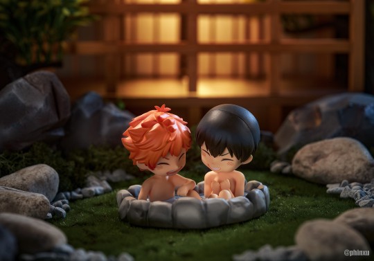 粘土人——小太阳和影山泡温泉