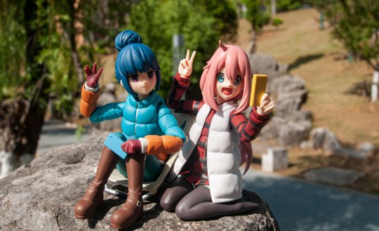 天气很好，抚子和凛酱出去玩咯