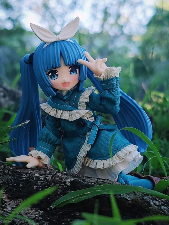 带着娃出去拍外景了