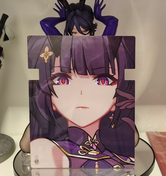 盯……
Native BINDing 美月到货随手拍
没想到这么大一只，秋原志穂在旁边显得好小
做工意外的不错，没什么瑕疵
话说昨天睡觉落枕了，拆摆的时候肩膀好痛苦……_(´ཀ`」 ∠)__