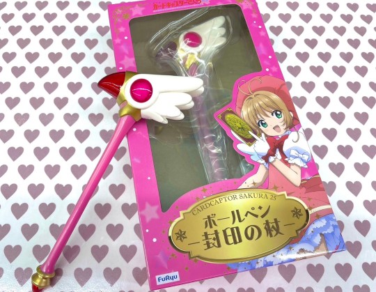 FURYU 百变小樱动画25周年纪念 封印魔杖圆珠笔 门店展示转图