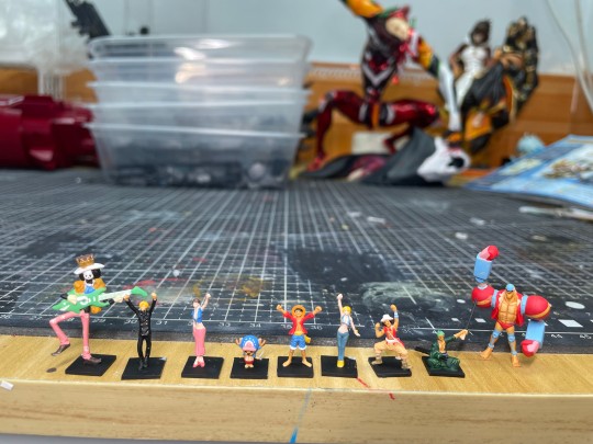 海贼王微缩模型涂装