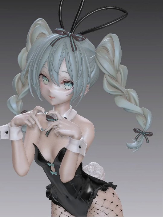 传一下CKB老师发的rurudo初音未来建模图