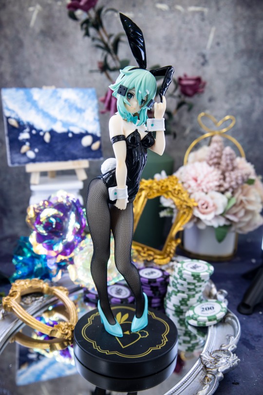 FuRyu BiCute Bunnies 刀剑神域 诗乃 兔女郎 【吾昂王的模玩摄影分享】