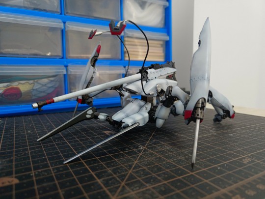 hg86女武神模型喷涂展示