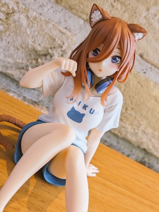 TAiTO Desktop Cute 五等分的新娘∬ 中野三玖~猫咪居家服~ 大货实拍返图搬运