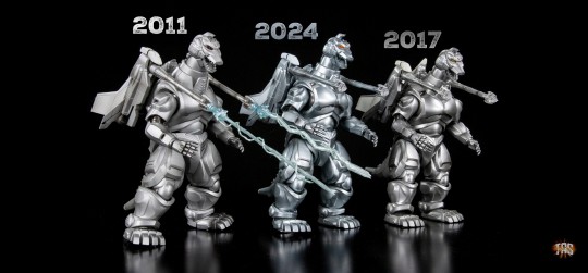 S.H.MonsterArts机械哥斯拉和拉顿再版对比