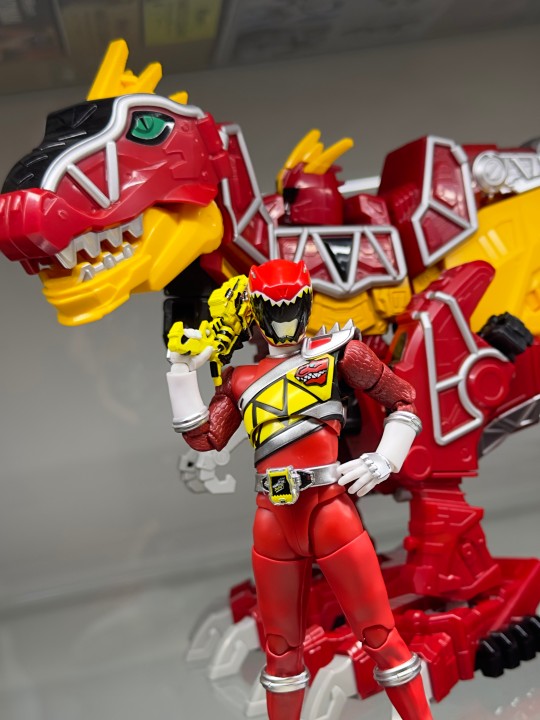 兽电战队强龙者 强龙红真骨雕